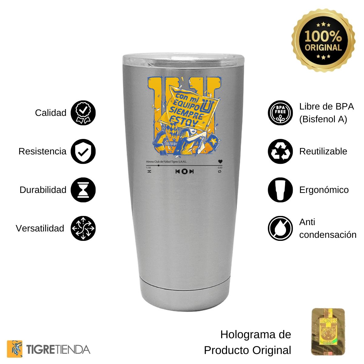 Termo 20 Oz Tigres UANL Con mi equipo