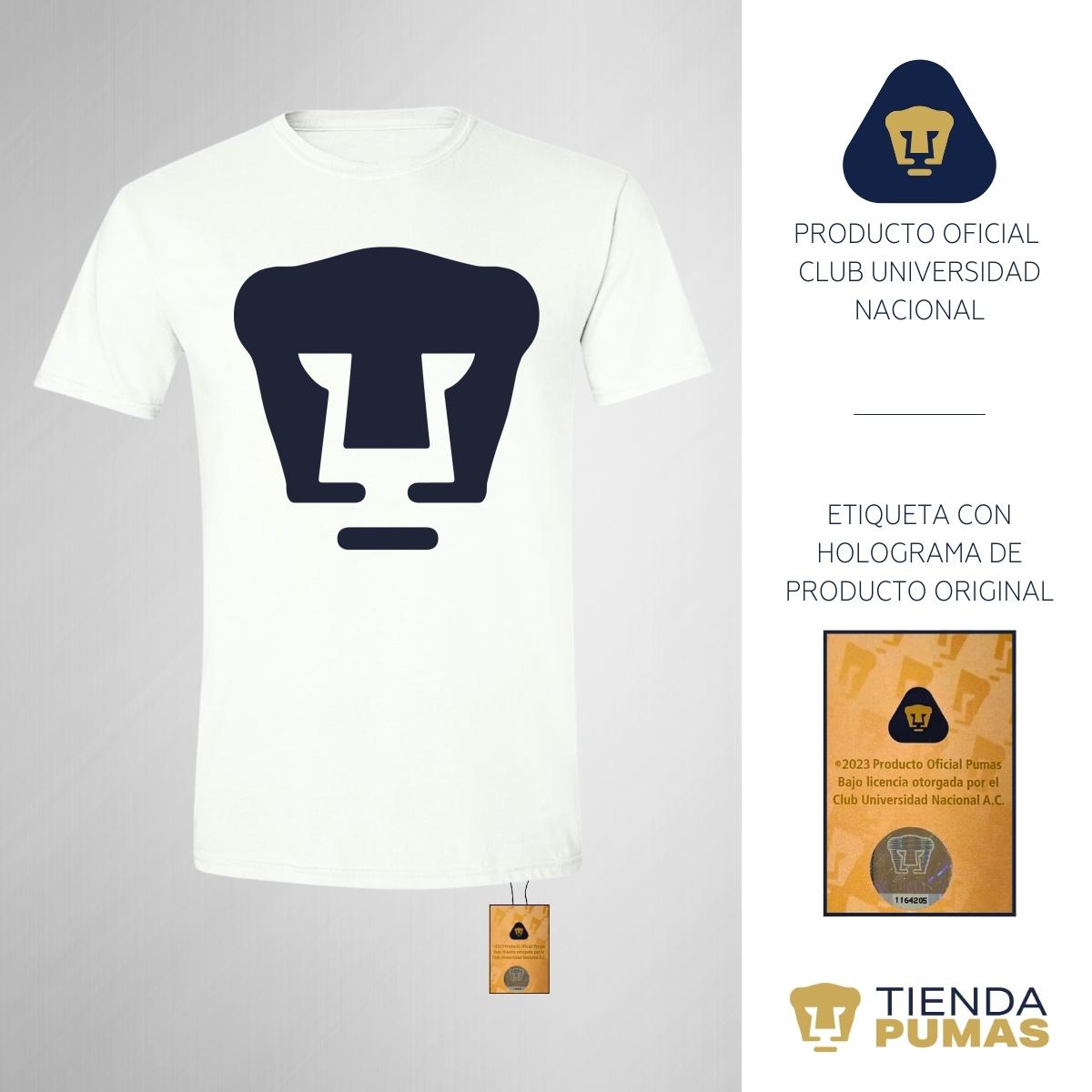 Playera Hombre Pumas Logo Azul