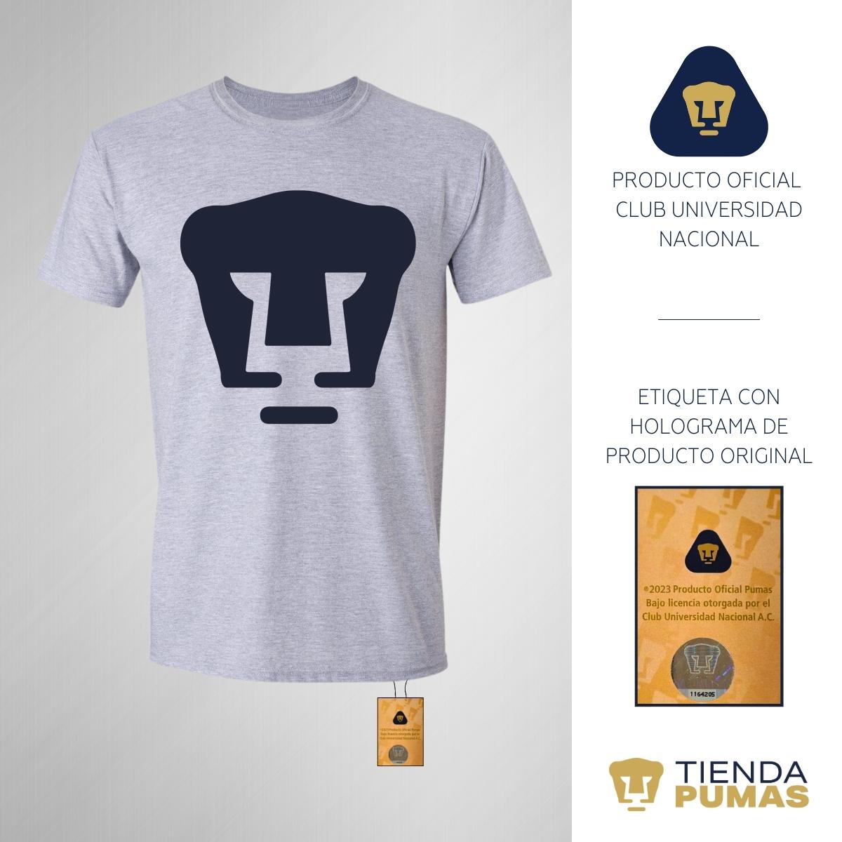 Playera Hombre Pumas Logo Azul