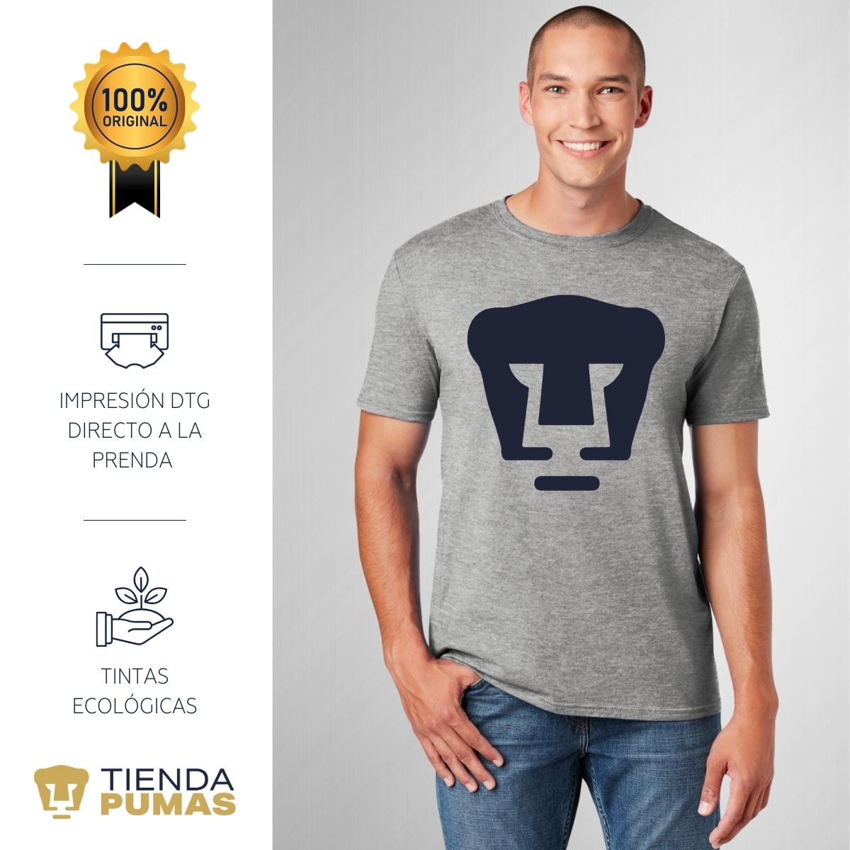 Playera Hombre Pumas Logo Azul