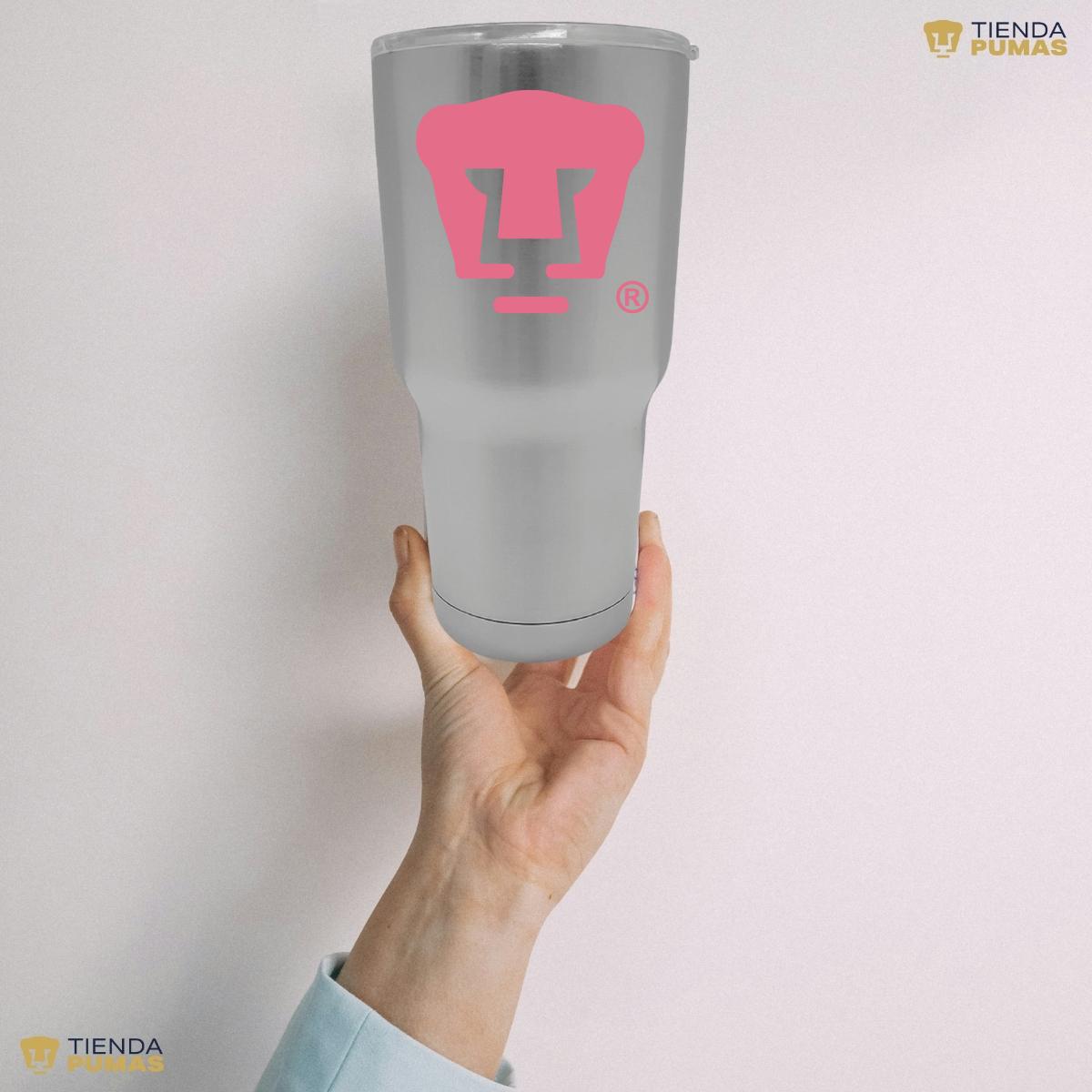 Termo 30 Oz Pumas UNAM Logo Rosa