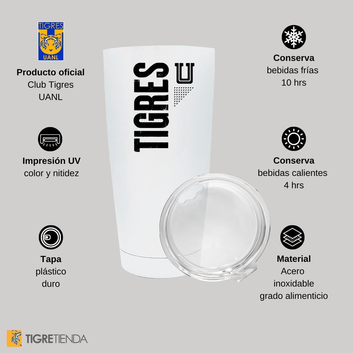 Termo 20 Oz Tigres UANL U Tigres