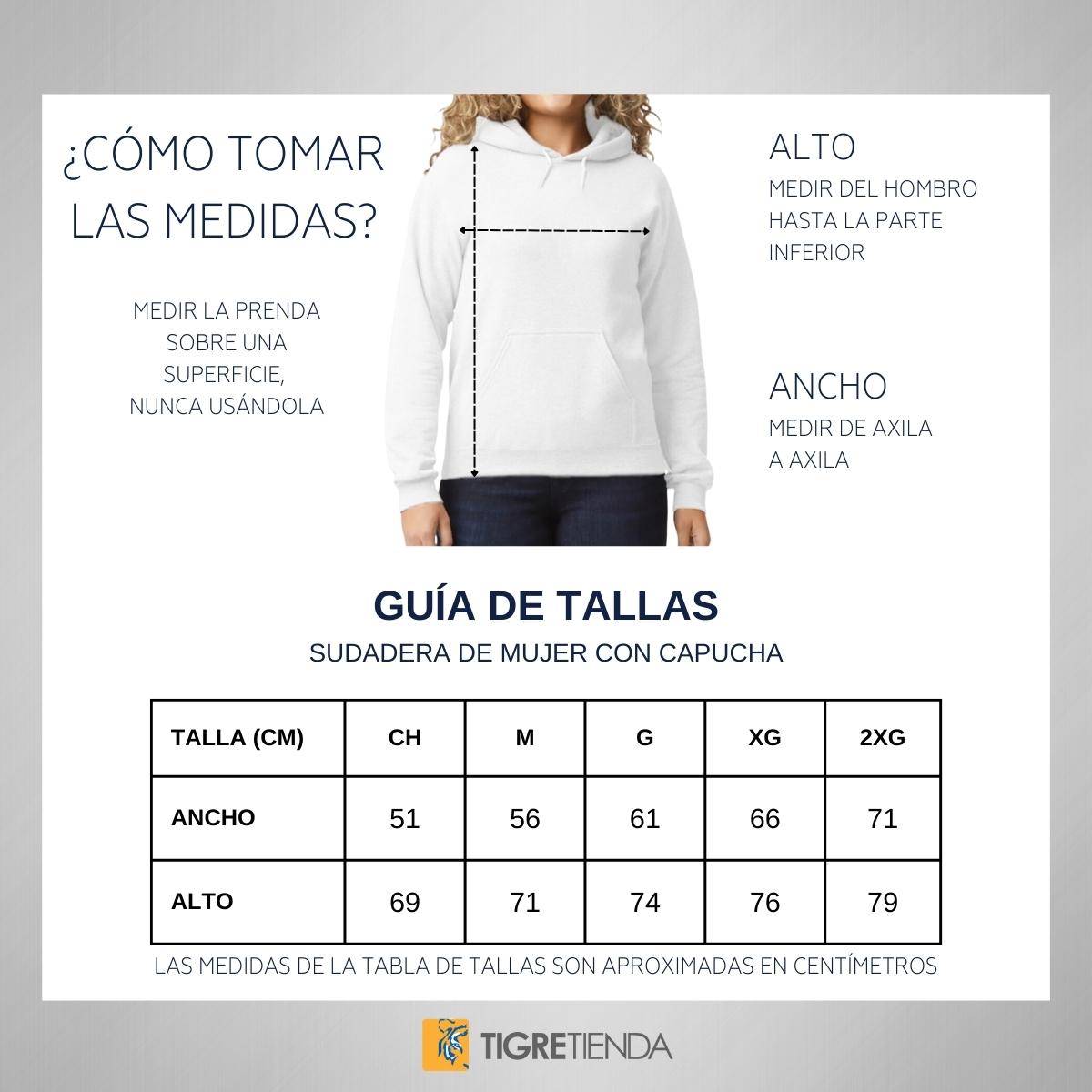 Sudadera Mujer Hoodie  Tigres UANL Fanático