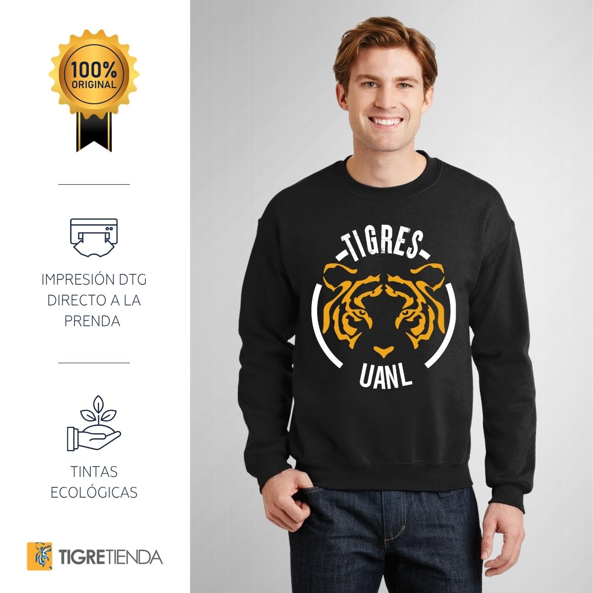 Sudadera Unisex Tigres Fanático UANL