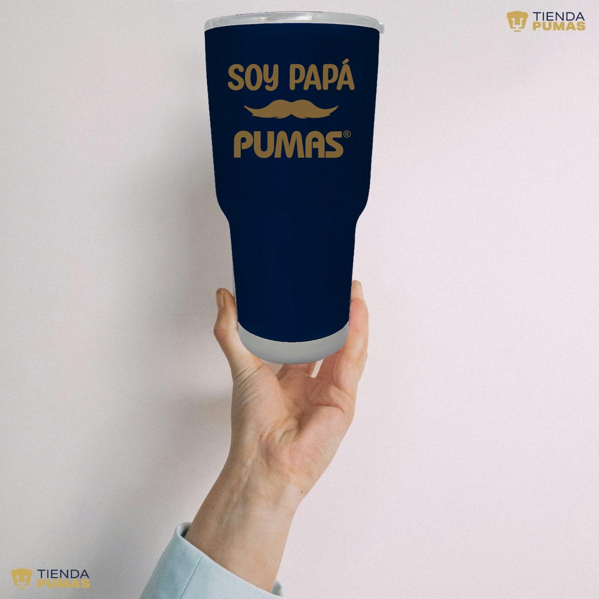 Termo Vaso Térmico 30 Oz Pumas UNAM Soy Papá