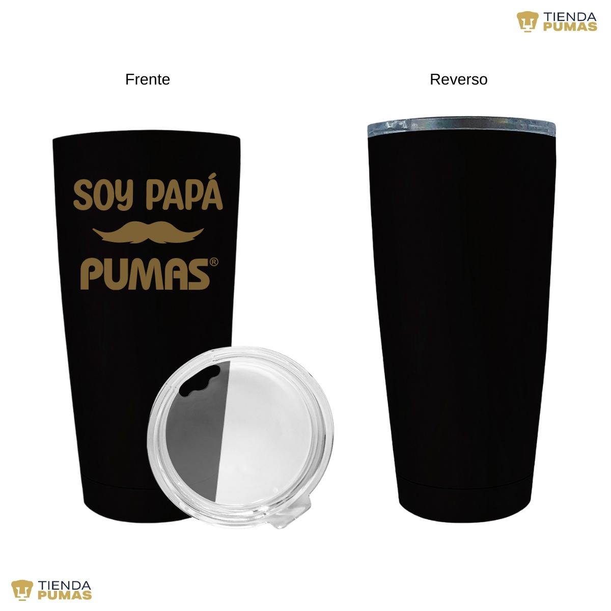 Termo Vaso Térmico 20 Oz Pumas UNAM Soy Papá