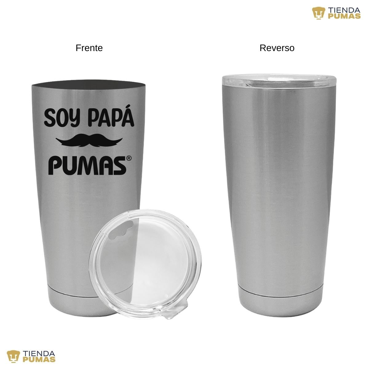 Termo Vaso Térmico 20 Oz Pumas UNAM Soy Papá