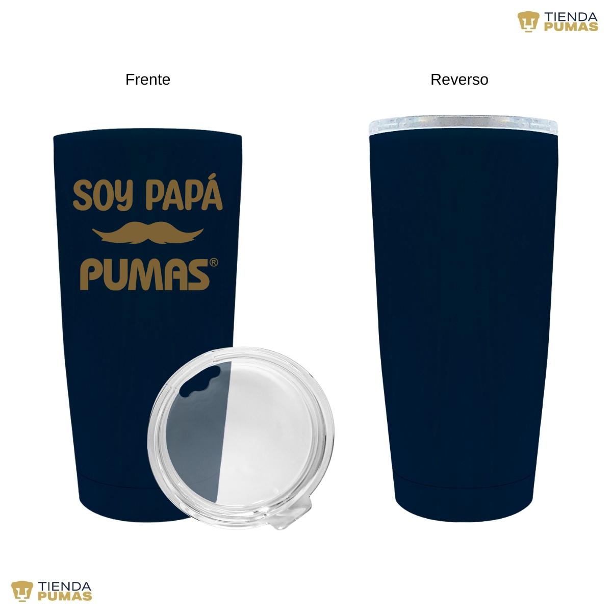 Termo Vaso Térmico 20 Oz Pumas UNAM Soy Papá