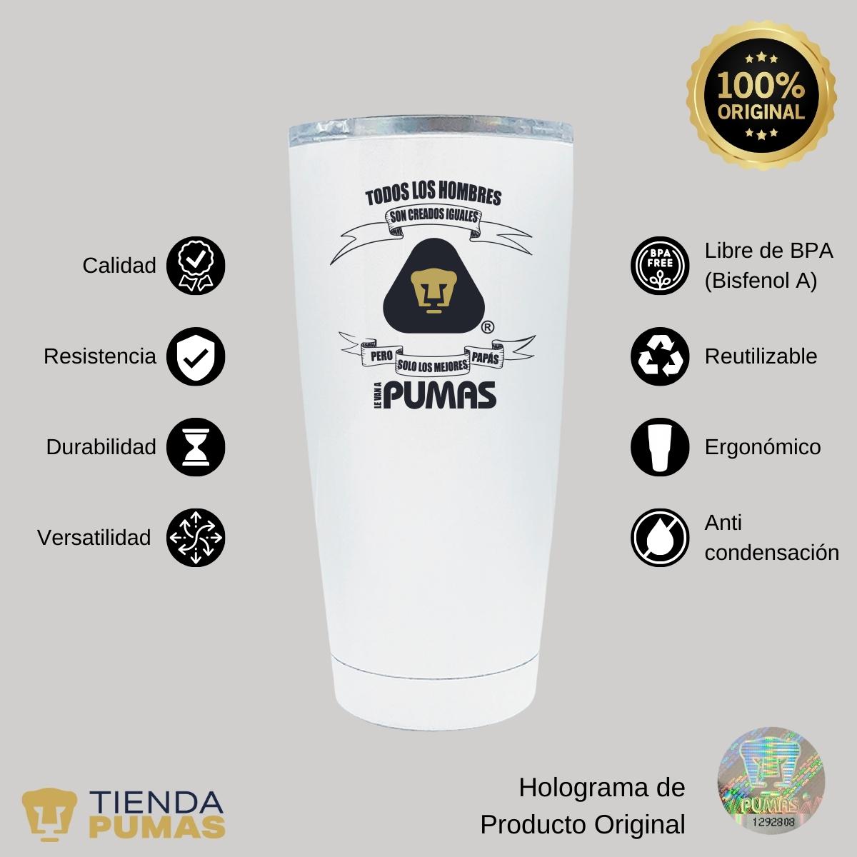 Termo 20 Oz Pumas UNAM El mejor Papá