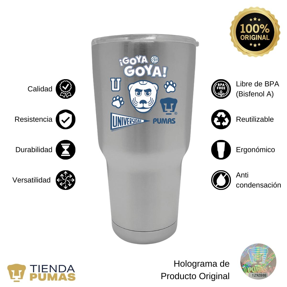 Termo 30 Oz Pumas UNAM Goyo Universidad