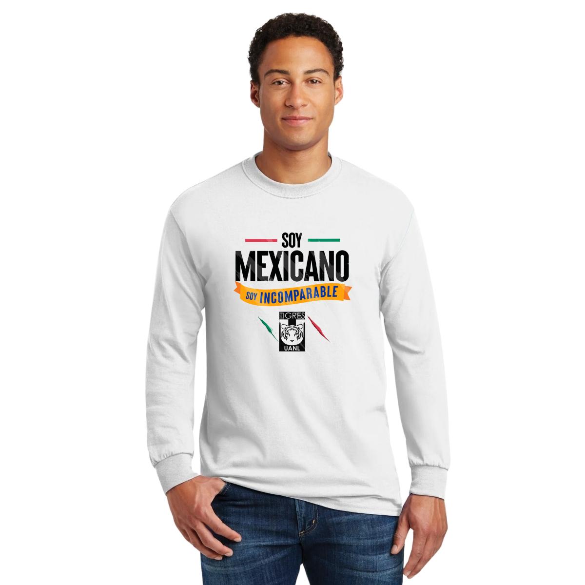 Playera Hombre Tigres Mexicano Incomparable Manga Larga