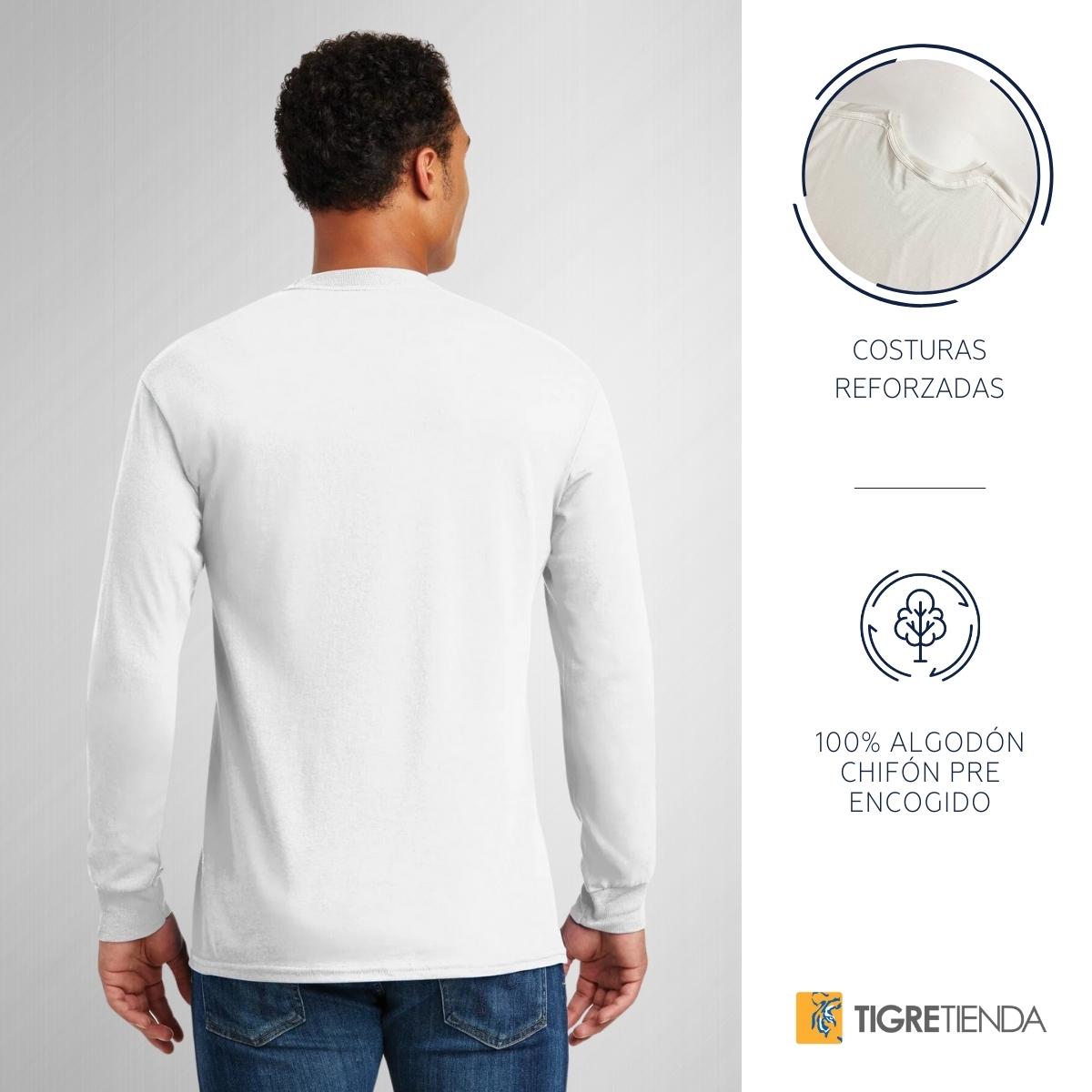 Playera Hombre Tigres Mexicano Incomparable Manga Larga