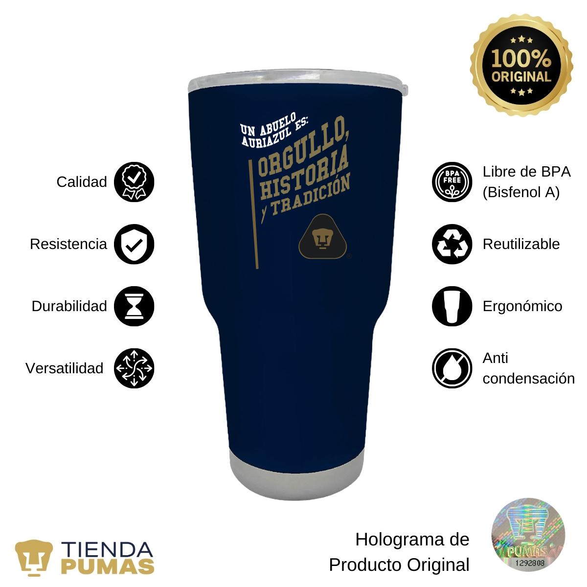 Termo 30 Oz Pumas UNAM Abuelo Auriazul