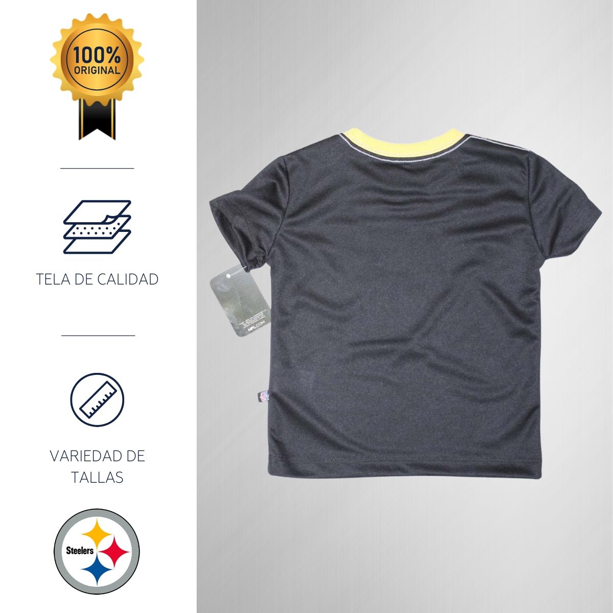 Playera NFL Infantil Pittsburgh Steelers 6NIG639701