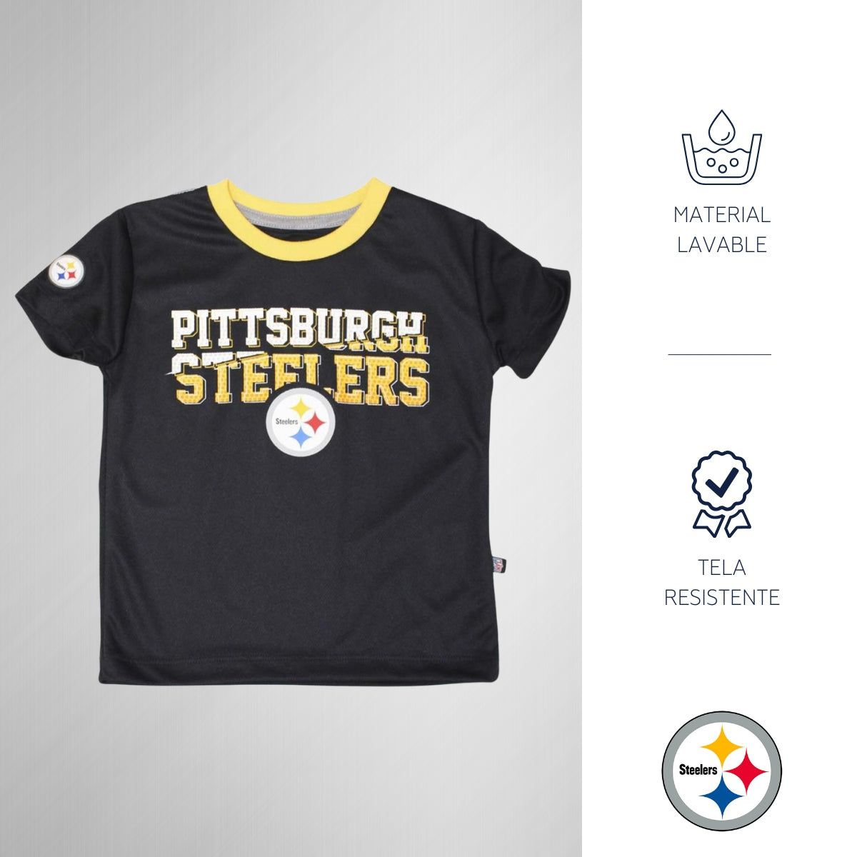 Playera NFL Infantil Pittsburgh Steelers 6NIG639701