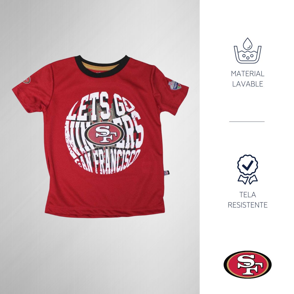 Playera NFL Infantil San Francisco 49ers 6NIG639919