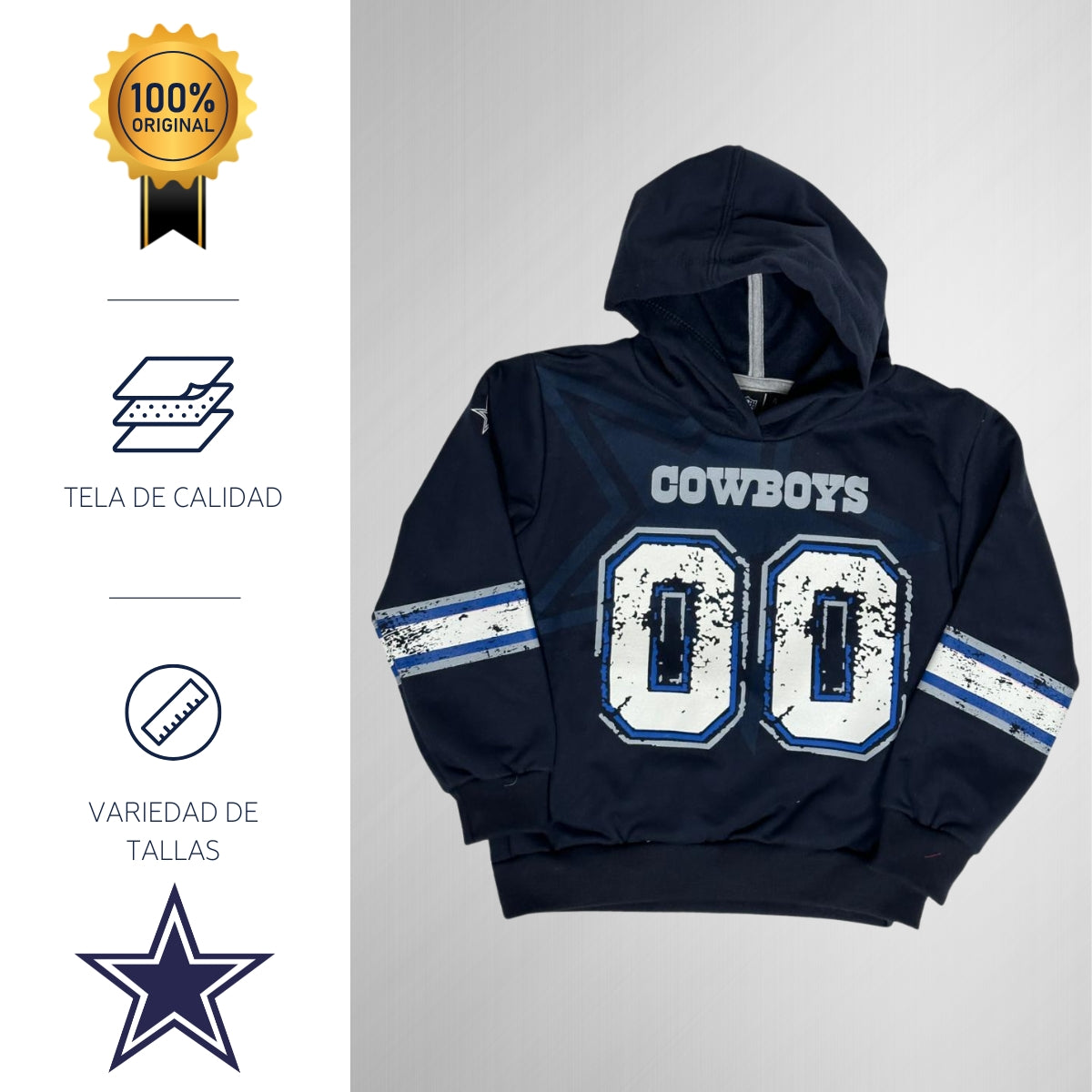 Sudadera Infantil Dallas Cowboys NFL 6NIG640403