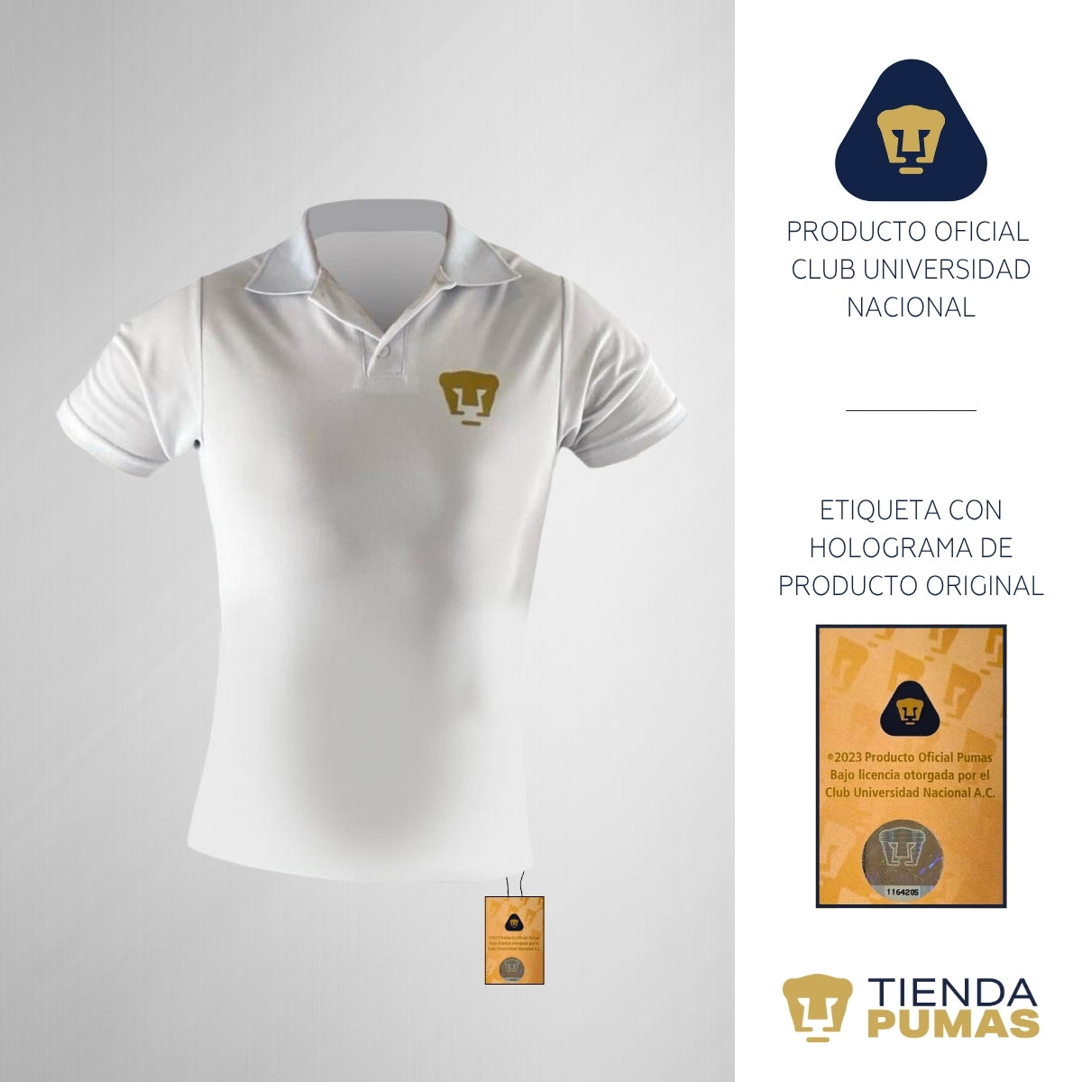 Playera Polo Hombre Pumas UNAM Mod LPB65T