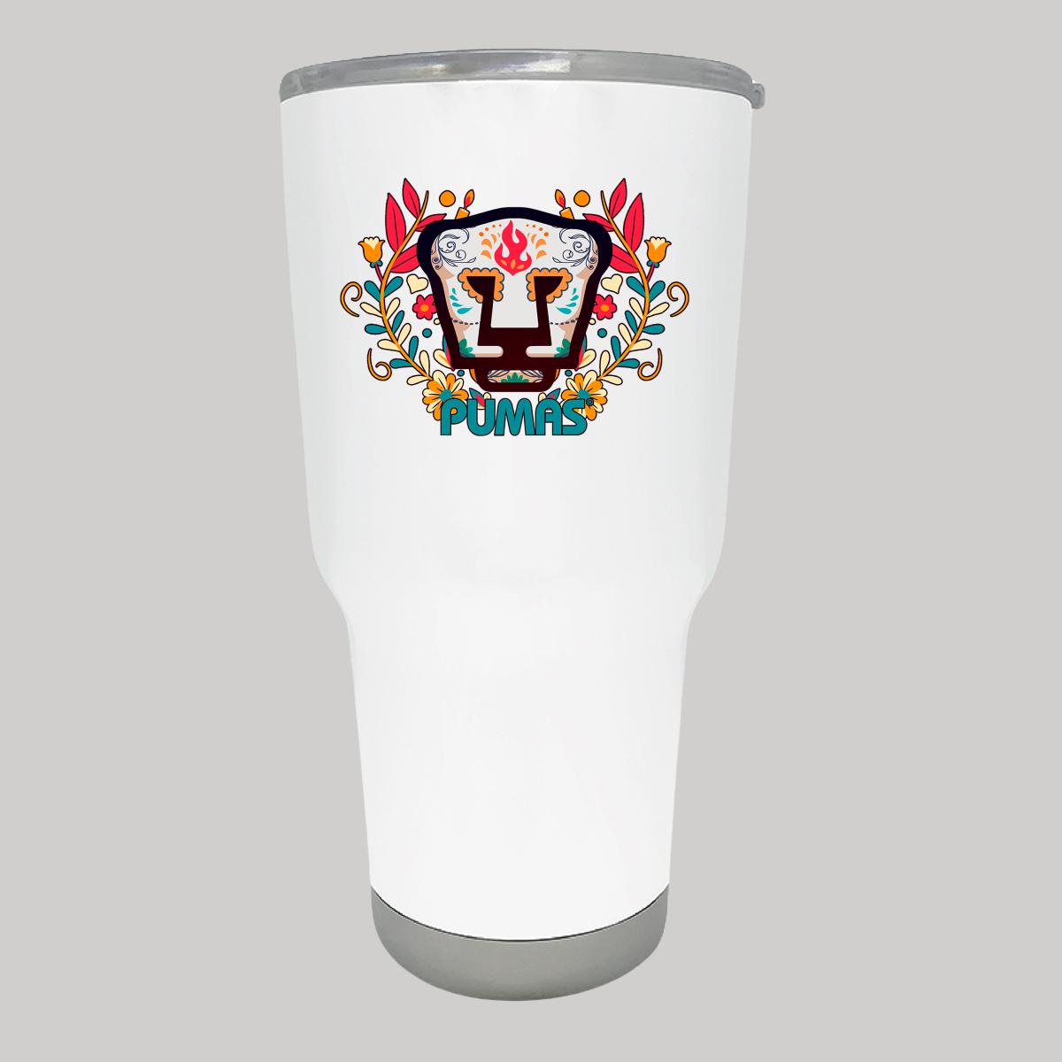 Termo 30 Oz Pumas UNAM Día de Muertos