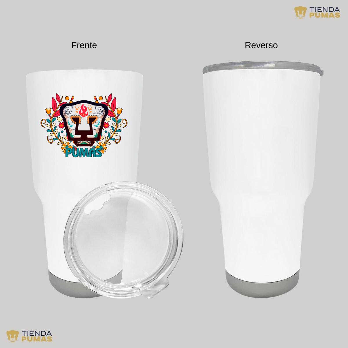 Termo 30 Oz Pumas UNAM Día de Muertos