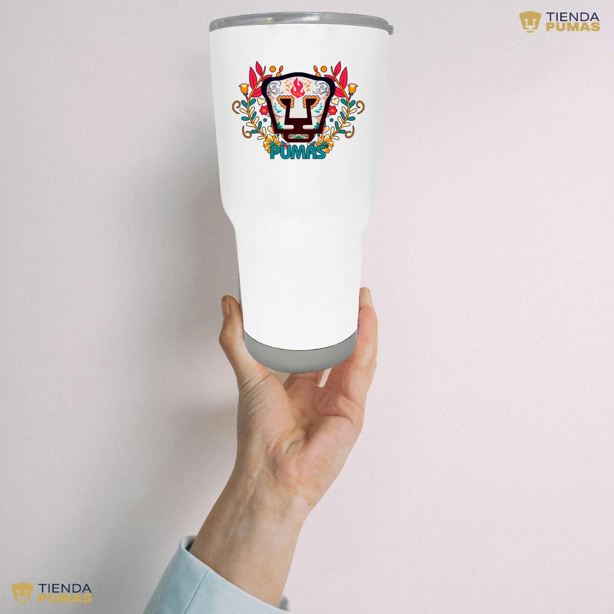 Termo 30 Oz Pumas UNAM Día de Muertos