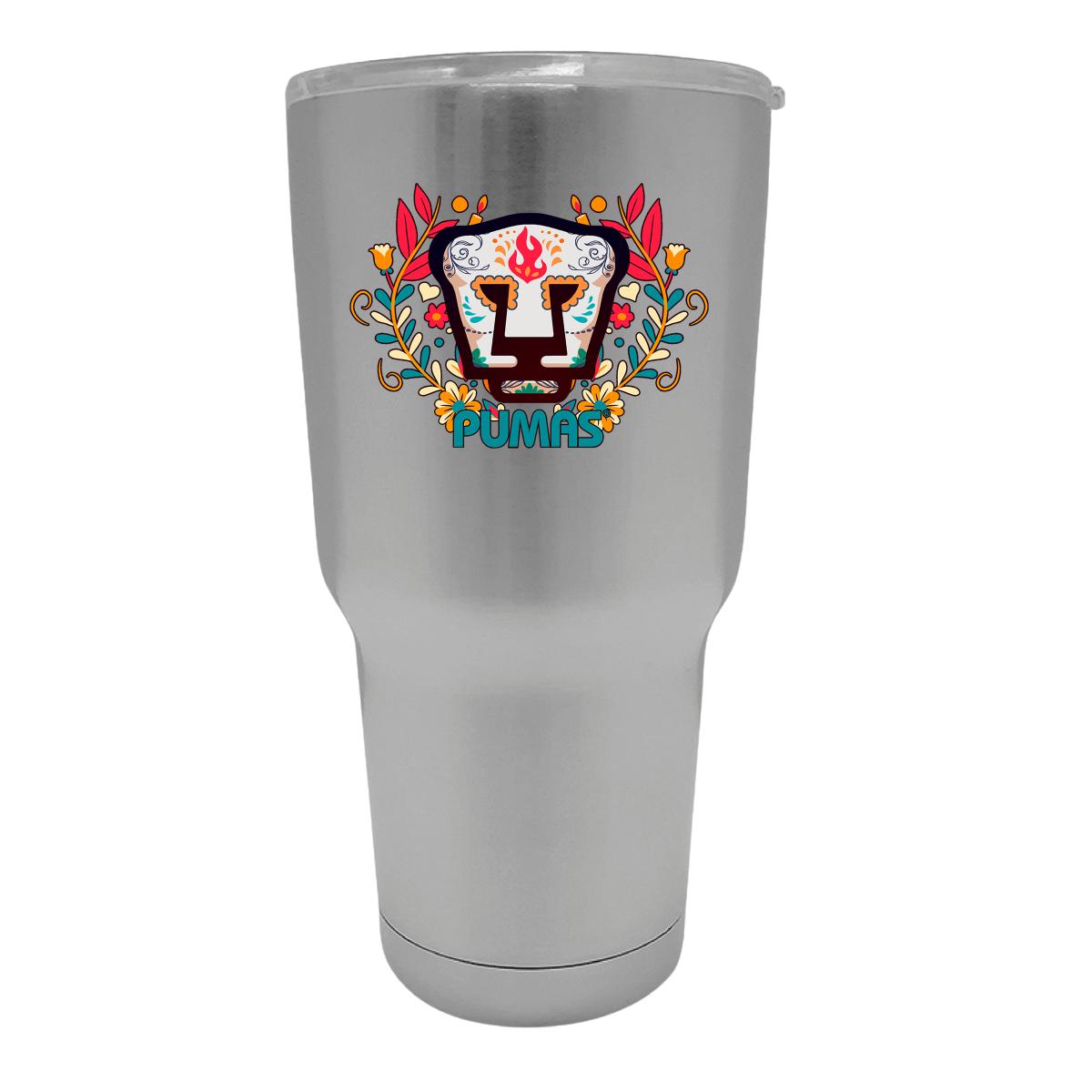 Termo 30 Oz Pumas UNAM Día de Muertos