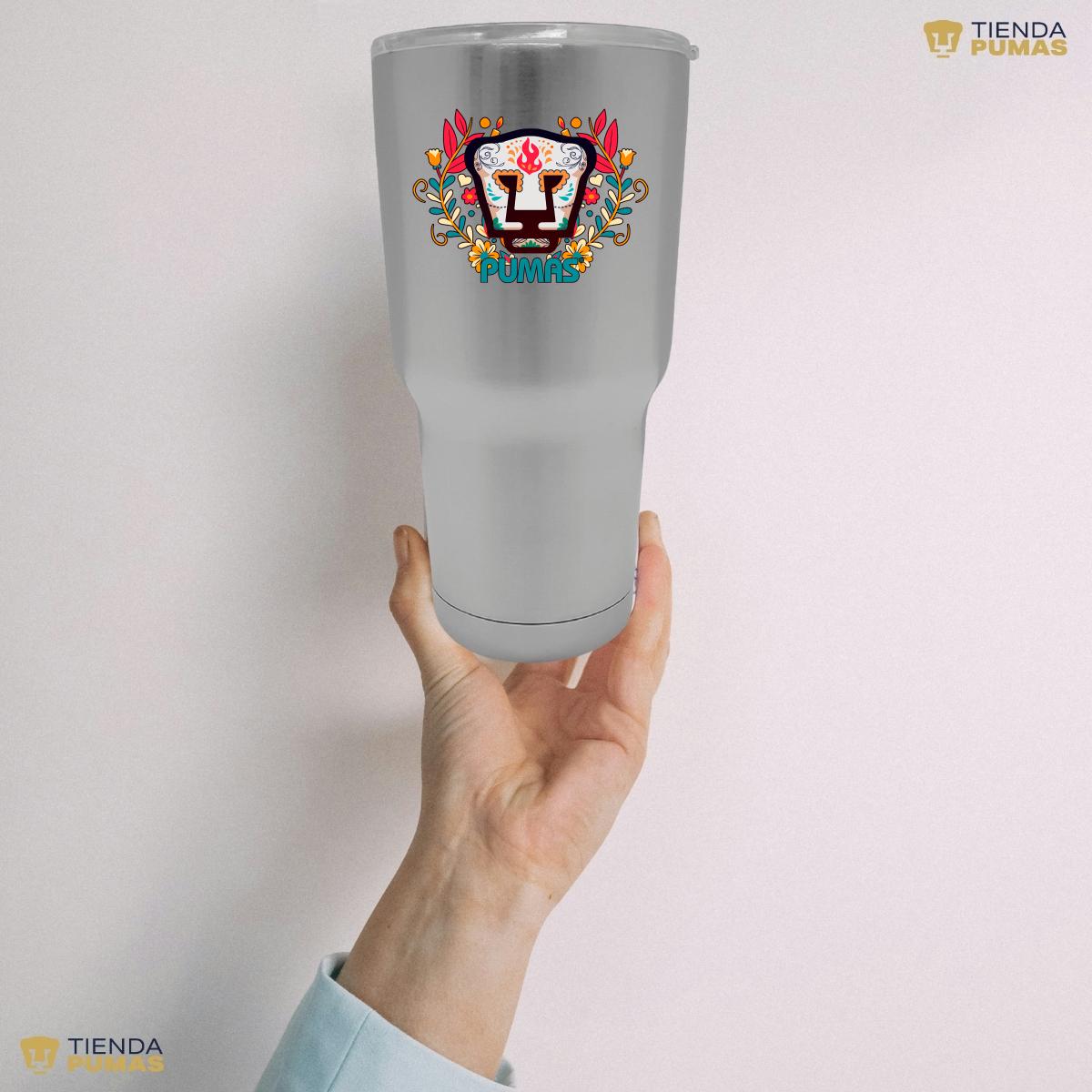 Termo 30 Oz Pumas UNAM Día de Muertos