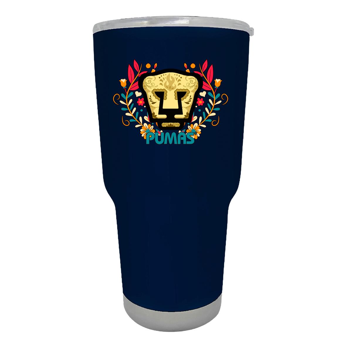 Termo 30 Oz Pumas UNAM Día de Muertos