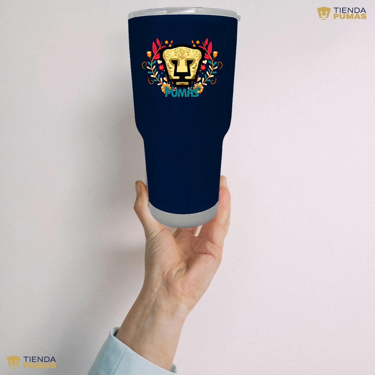 Termo 30 Oz Pumas UNAM Día de Muertos