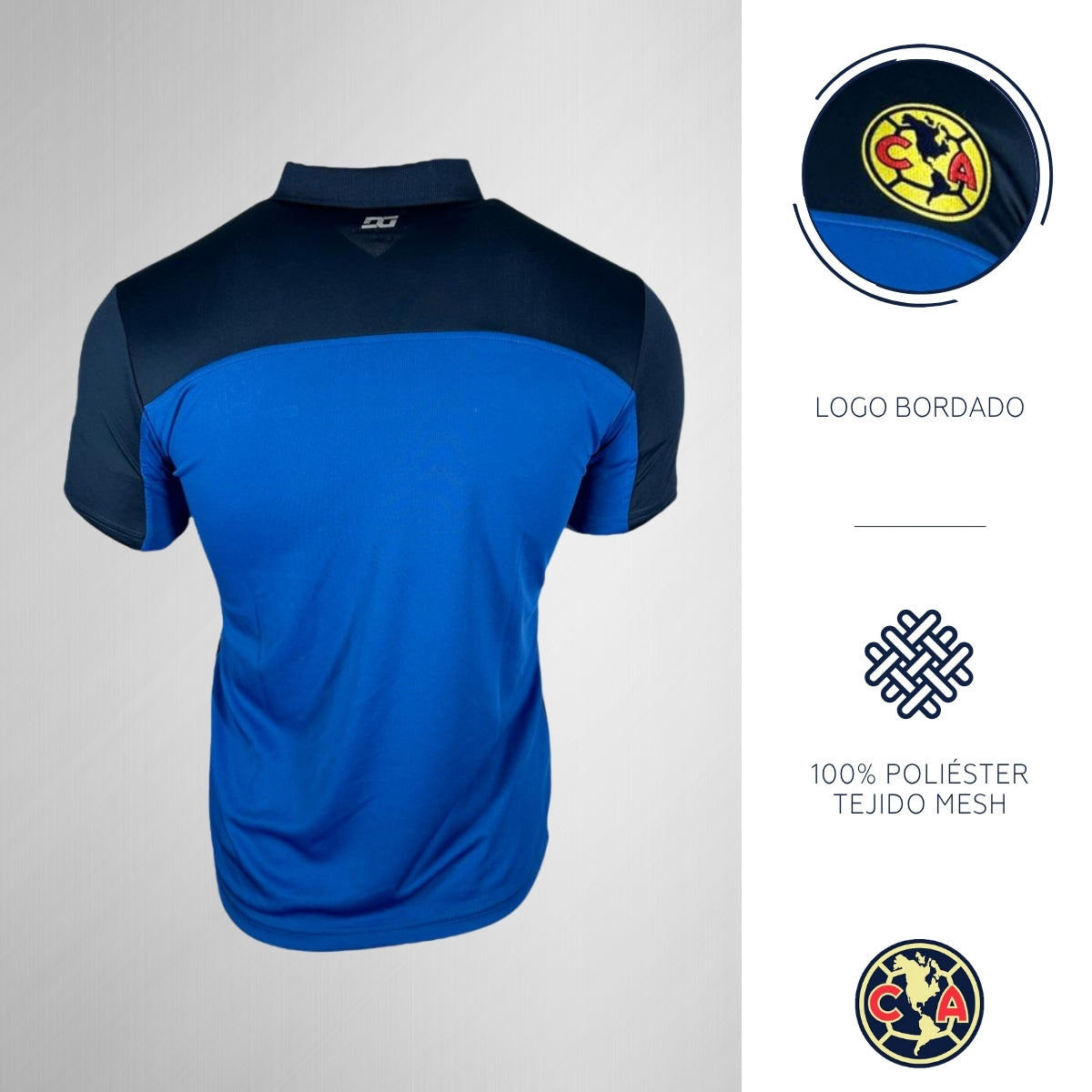 Playera América Hombre Logo Club América Tipo Polo DGMP010M