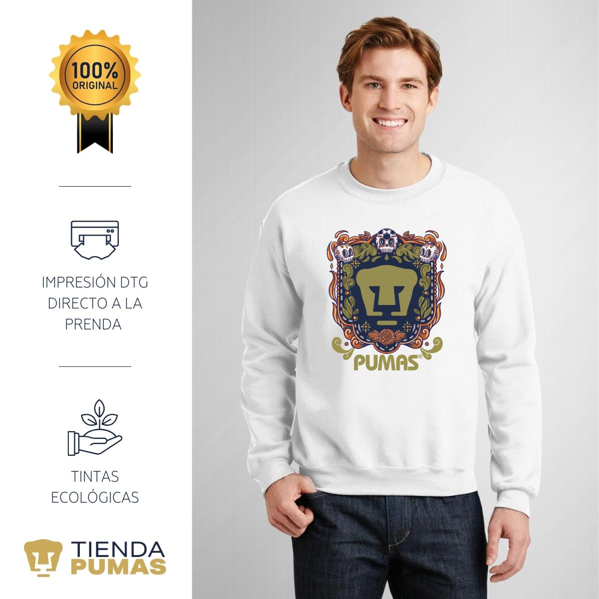 Sudadera Pumas UNAM Unisex Día de Muertos Dorado OD76693