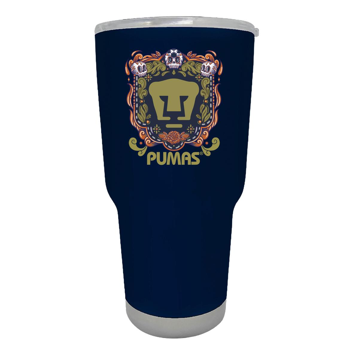 Termo 30 Oz Pumas UNAM Día de Muertos Naranja