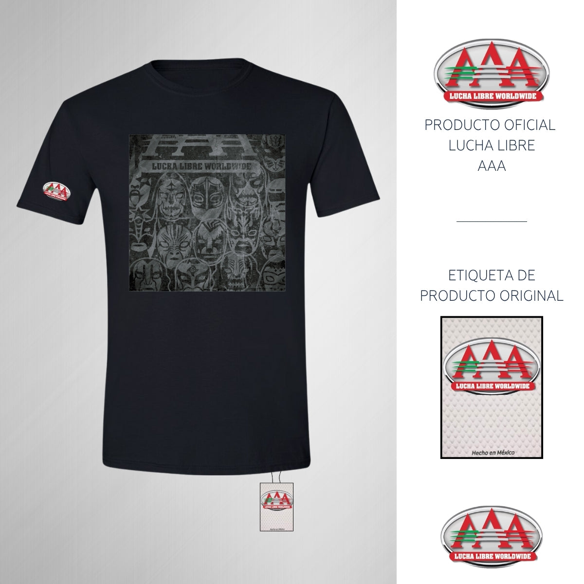 Jersey Playera Lucha Libre AAA Hombre Collage