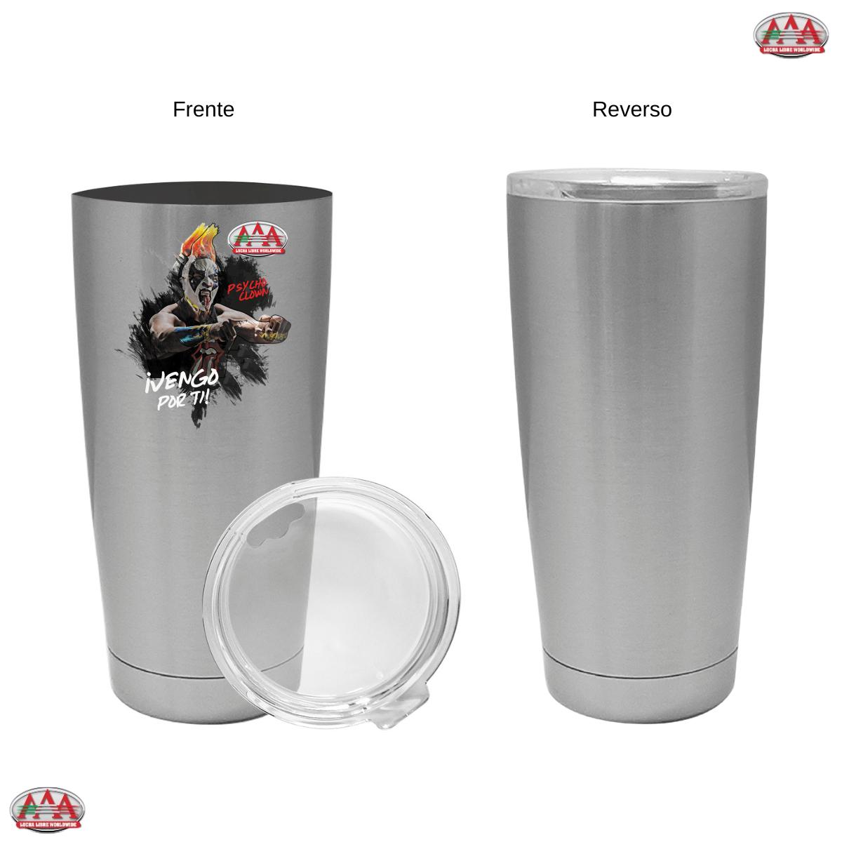 Termo 20 Oz Lucha Libre AAA Psycho Clown Vengo