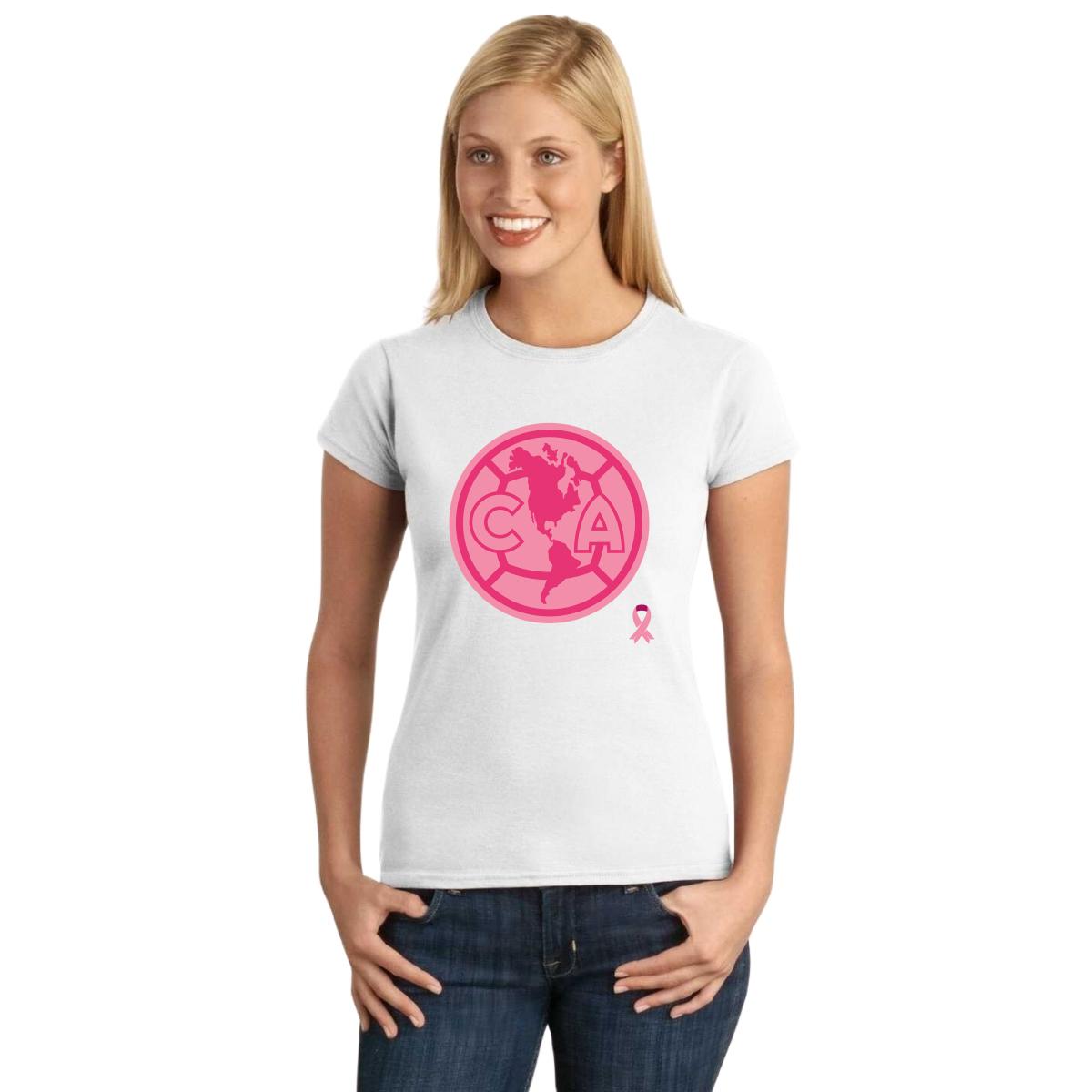 Playera América Mujer Logo Rosa OD76736 – PM SHOP