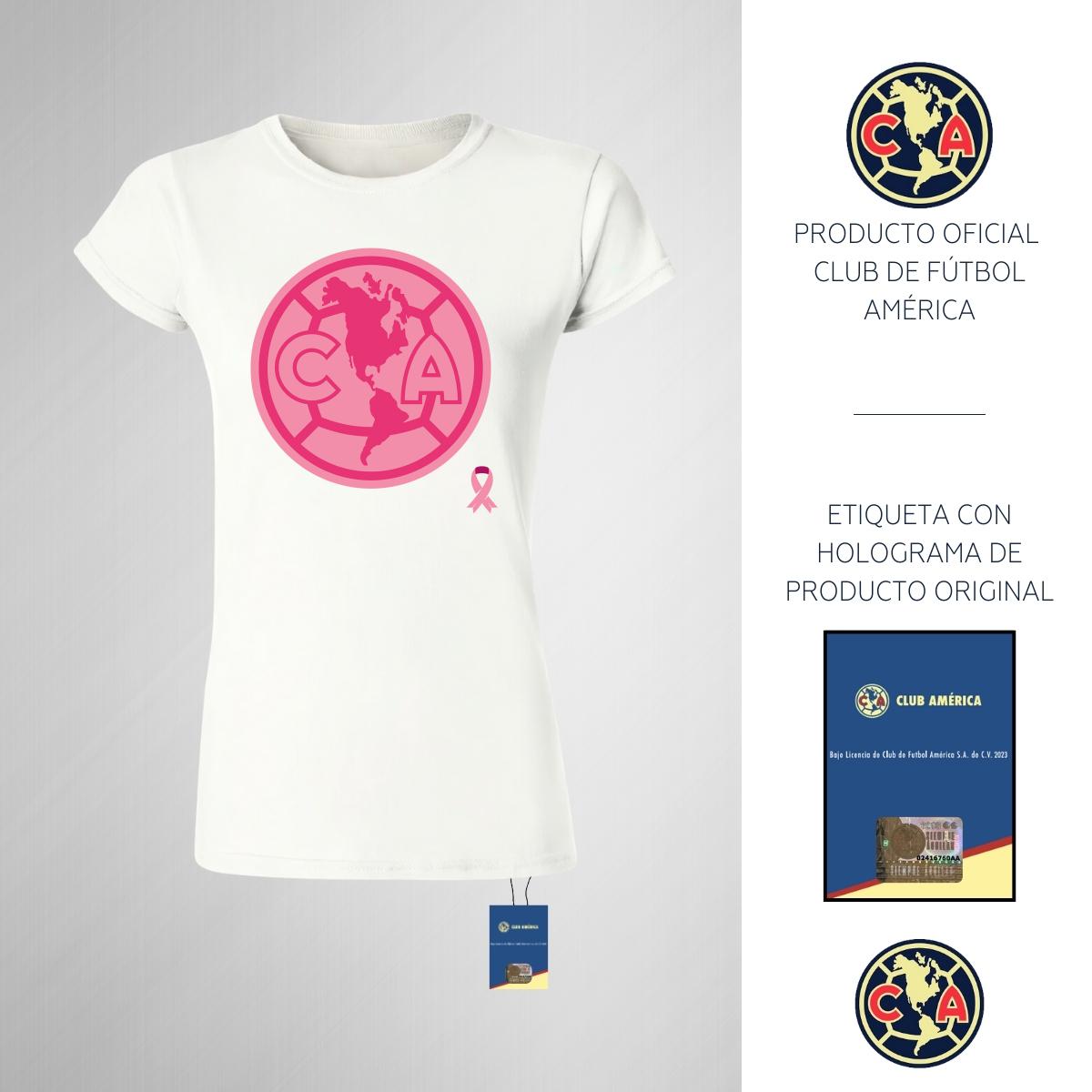 Playera América Mujer Logo Rosa OD76736 – PM SHOP
