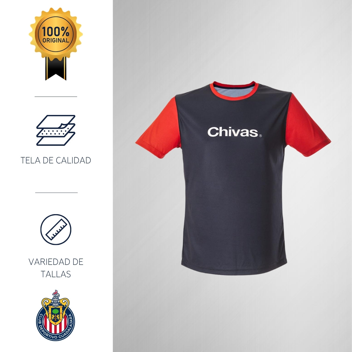 Playera Deportiva Hombre Chivas Guadalajara JERSEYFIT
