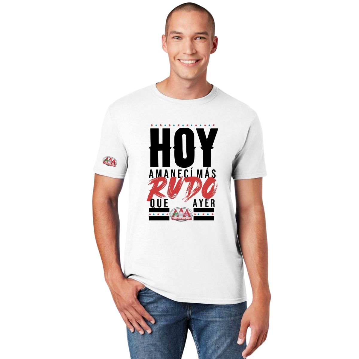 Playera Lucha Libre AAA Hombre Amanecí Rudo OD76773
