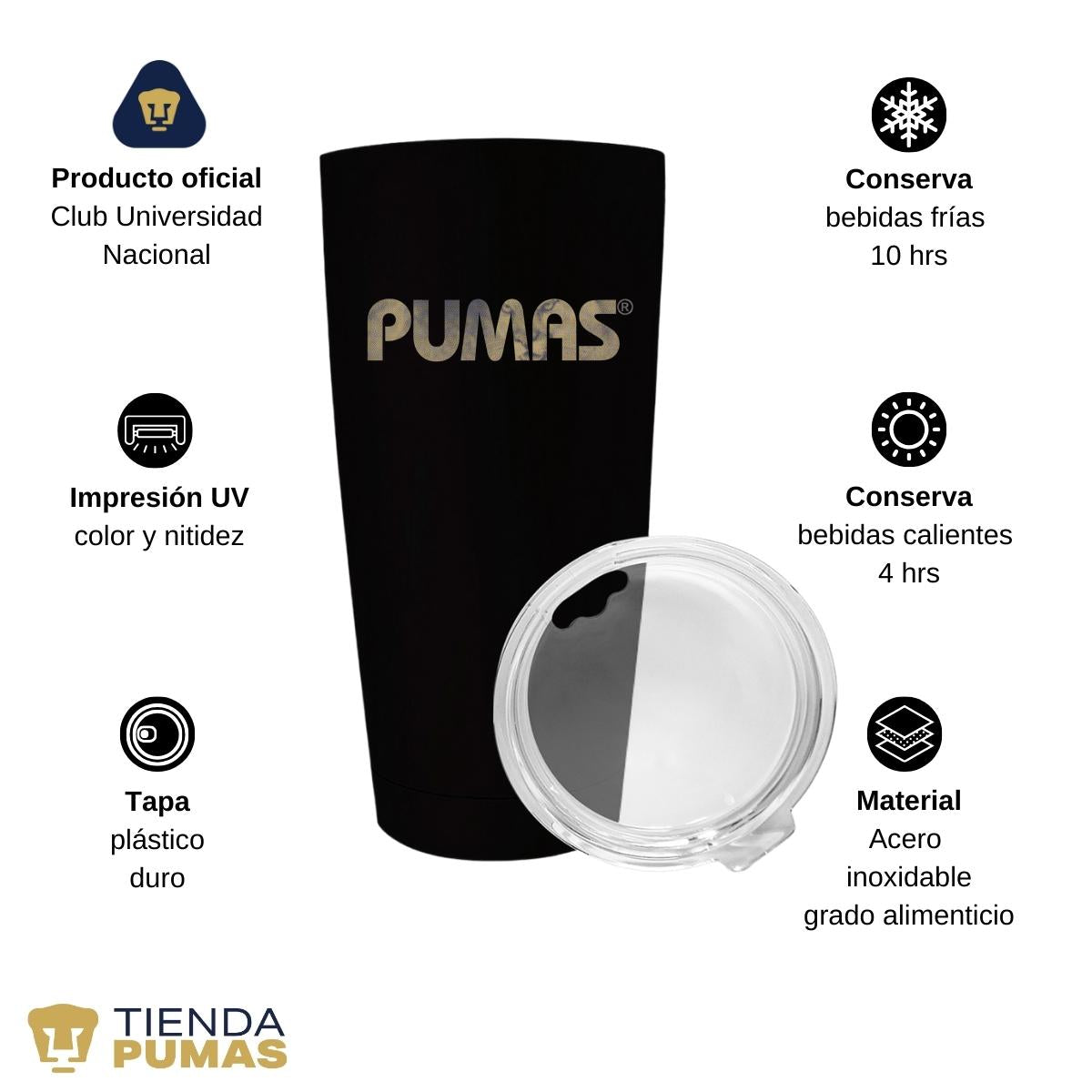 Termo 20 Oz Pumas UNAM Fusión