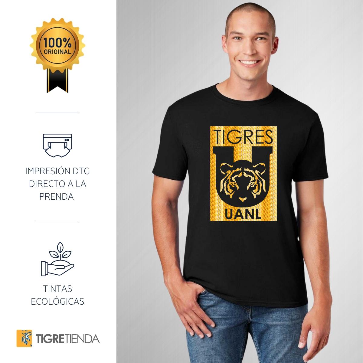 Playera Hombre Tigres UANL Escudo