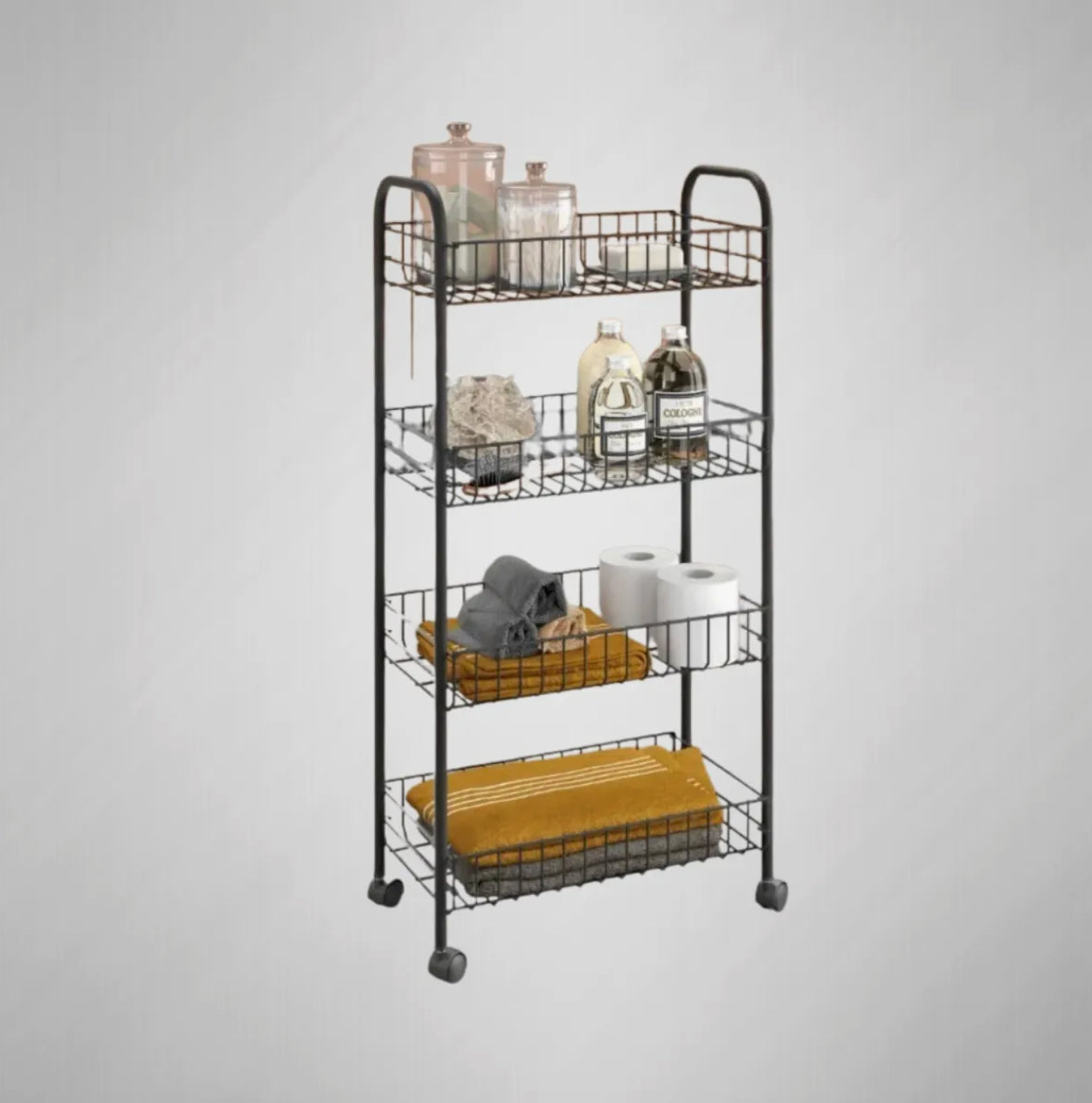 Carrito Organizador Multiusos de Metal Polytherm 4 Bandejas