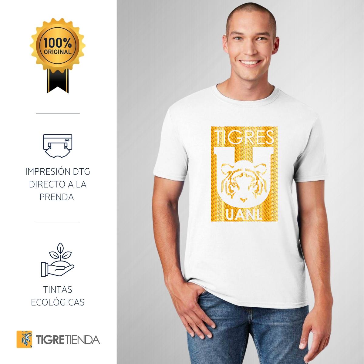Playera Hombre Tigres UANL Escudo