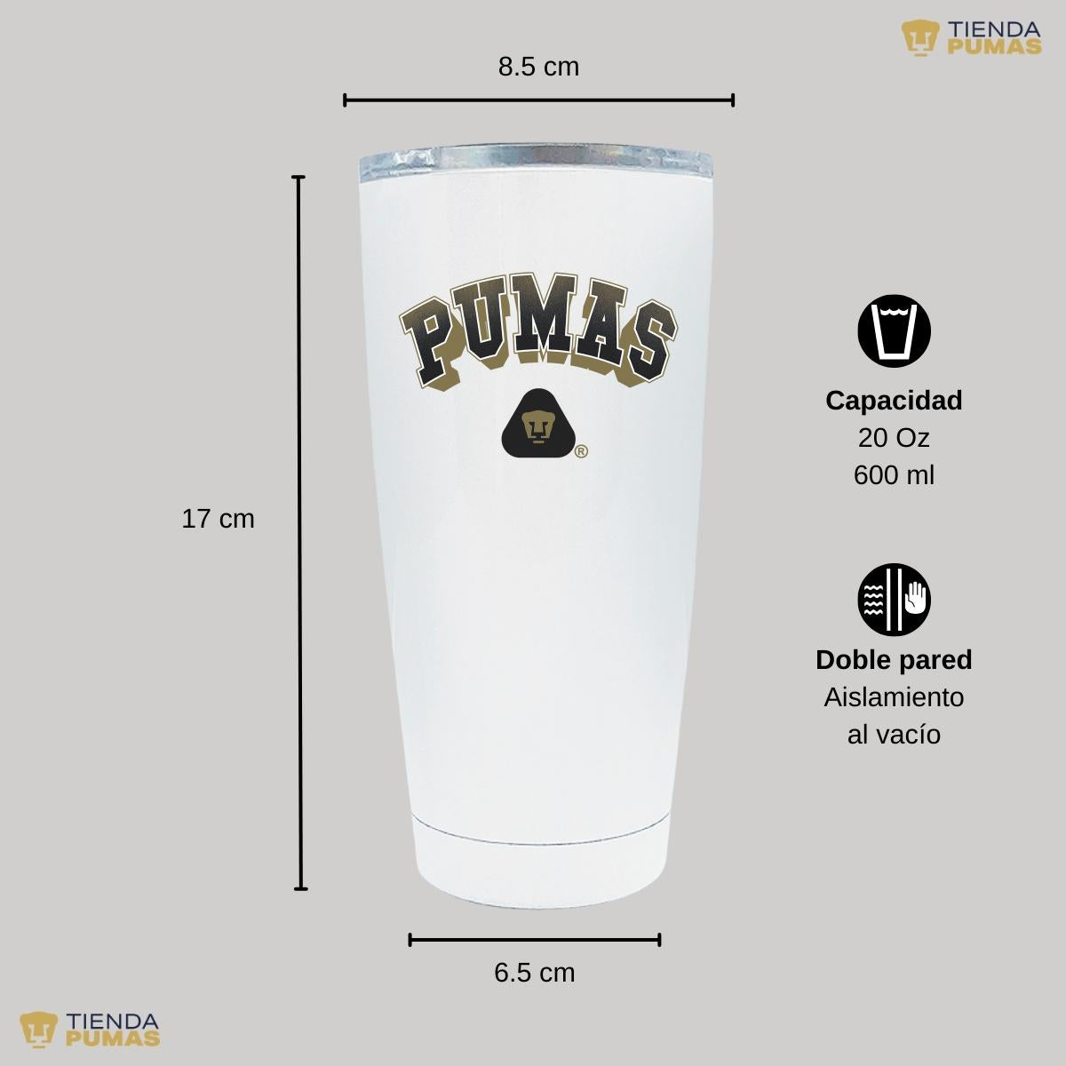 Termo 20 Oz Pumas UNAM Pumas 3D