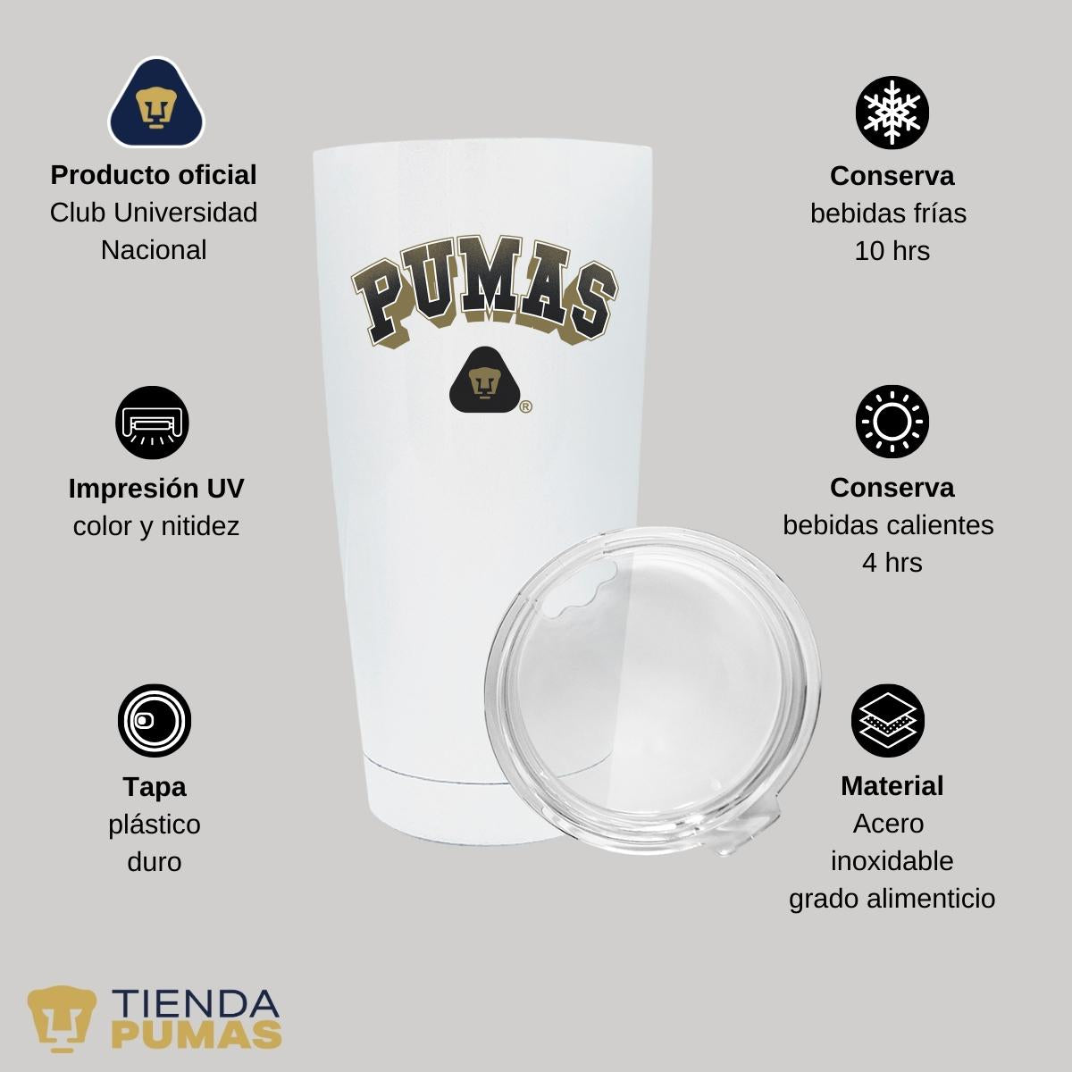 Termo 20 Oz Pumas UNAM Pumas 3D