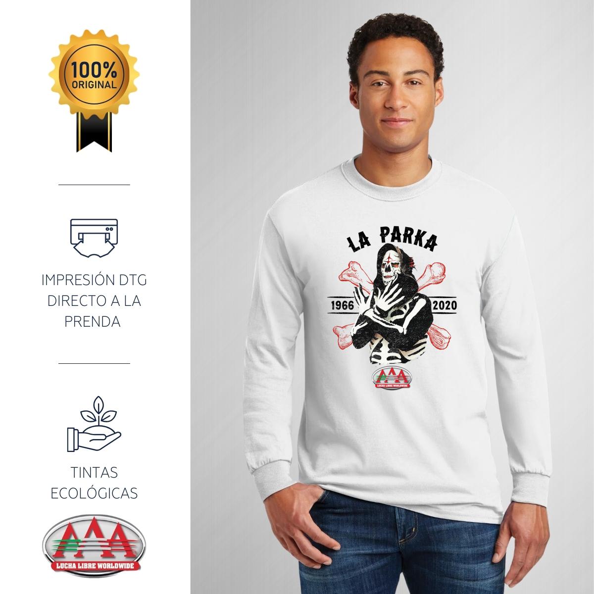 Playera Manga Larga Lucha Libre AAA Hombre La Parka OD77127
