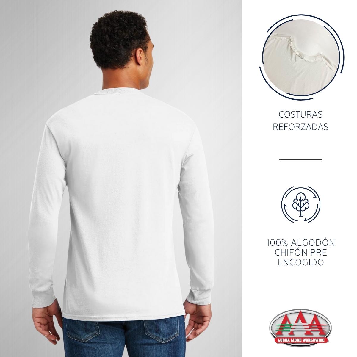 Playera Manga Larga Lucha Libre AAA Hombre La Parka OD77127