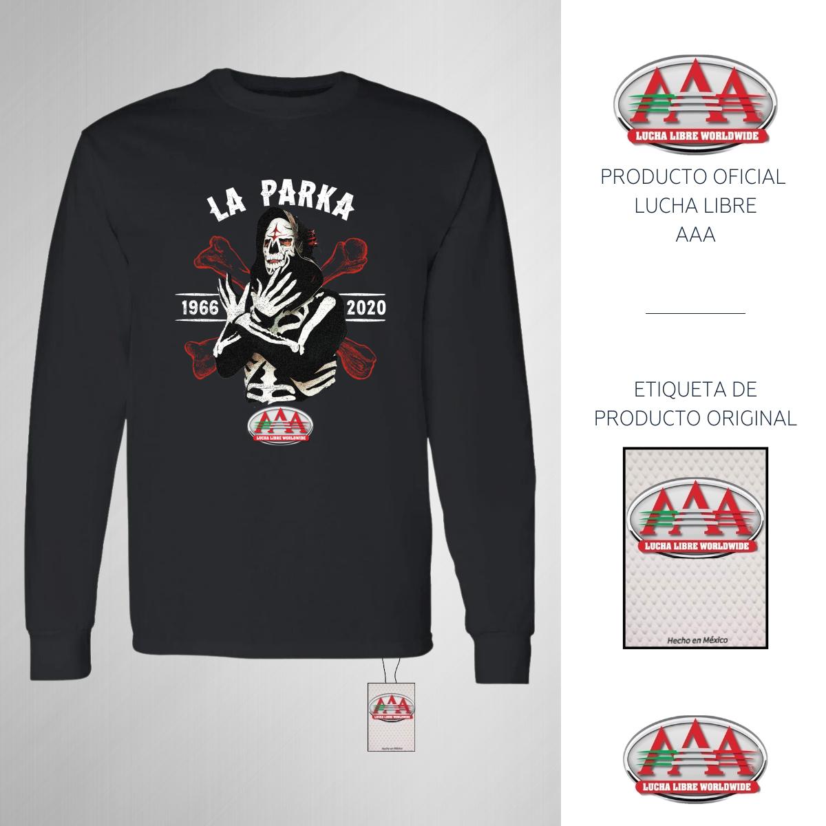 Playera Manga Larga Lucha Libre AAA Hombre La Parka OD77127