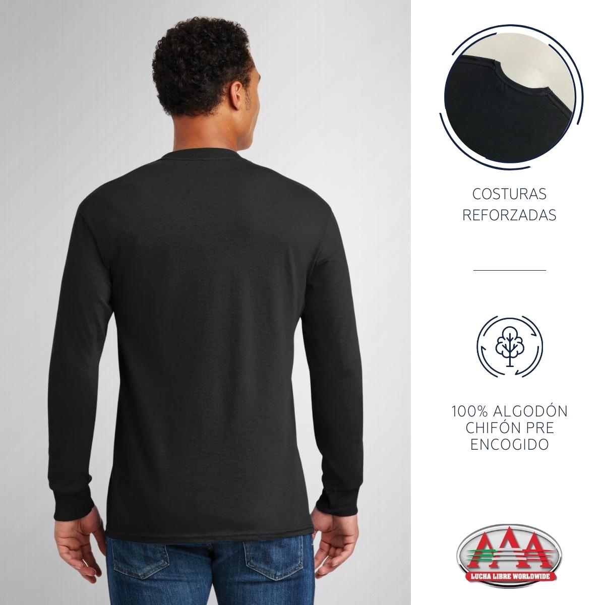 Playera Manga Larga Lucha Libre AAA Hombre La Parka OD77127