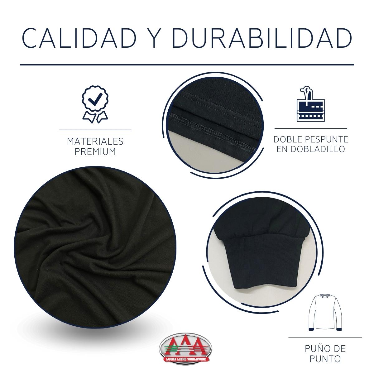 Playera Manga Larga Lucha Libre AAA Hombre La Parka OD77127