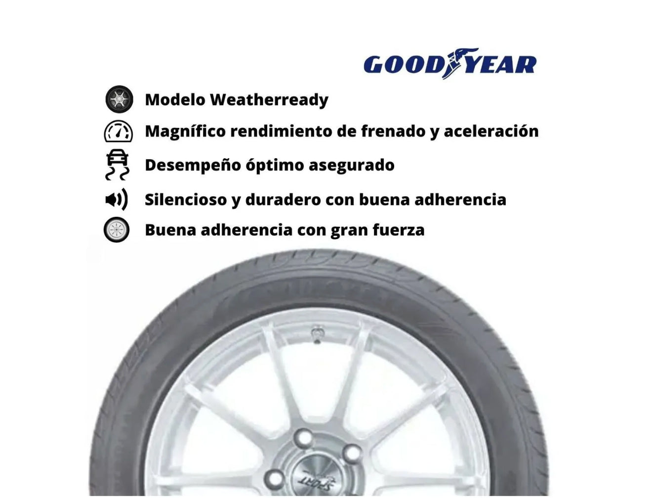 Llanta GOODYEAR 225/60R17 99H Assurance Weatherready AUTO